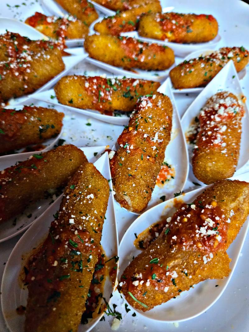 Eggplant Rollatini prepared by LaFratte's Catering