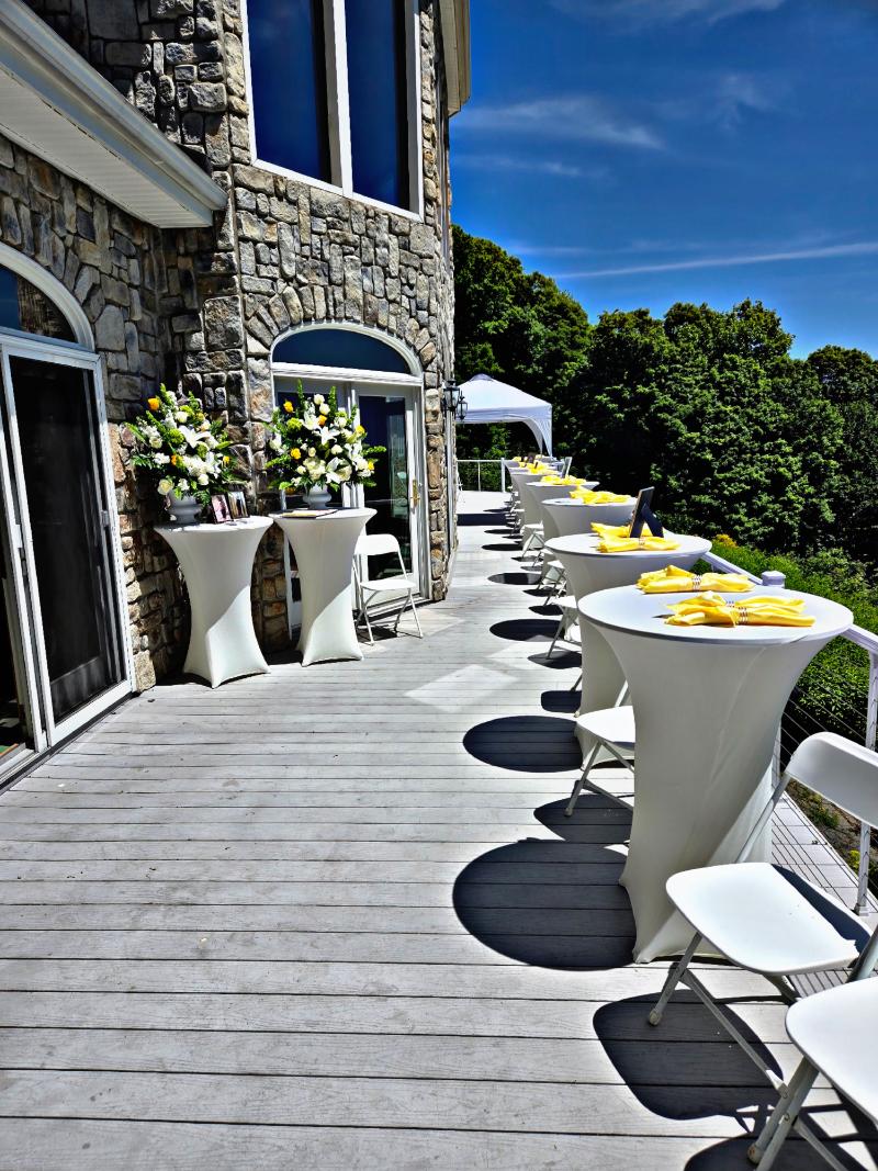 LaFratte's team preparing meals for a local community event in Pittston